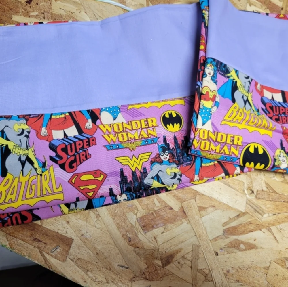2 Homemade Standard Size Pillowcase Pink‎ DC comics Wonder Woman